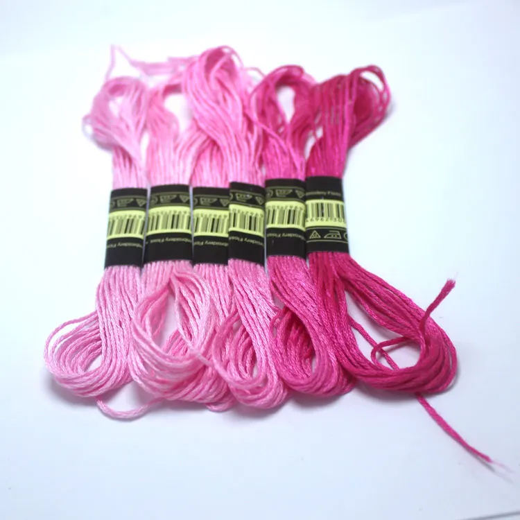4 метра плетение браслетов нить уникальный стиль 6 вышивка нить шитье, моток пряжи ремесло Dofferent градиент цвета - Цвет: 11