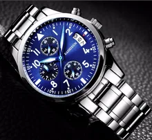 Top Luxury Brand Men Sports Watches Men’s Quartz Hour Date Clock Man Stainless Steel Band Military Army Waterproof Wrist Watches
