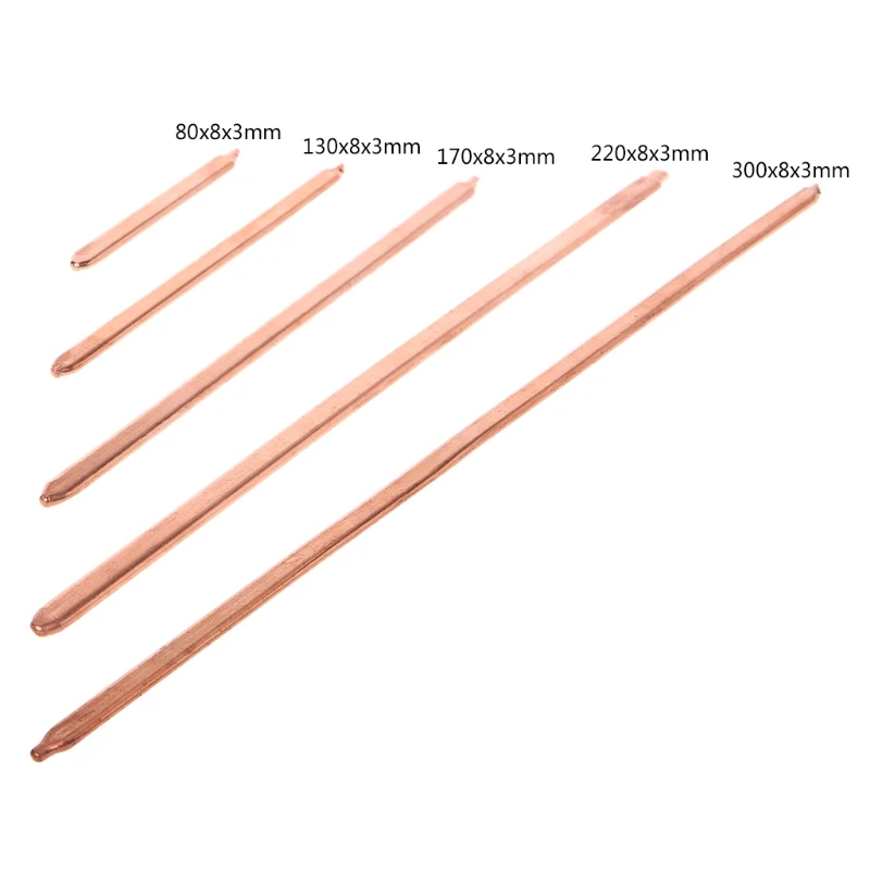 

150mm/200mm/250mm/300mm Pure Copper Tube Tubing For Computer Laptop Cooling Notebook Heat Pipe Flat or Round