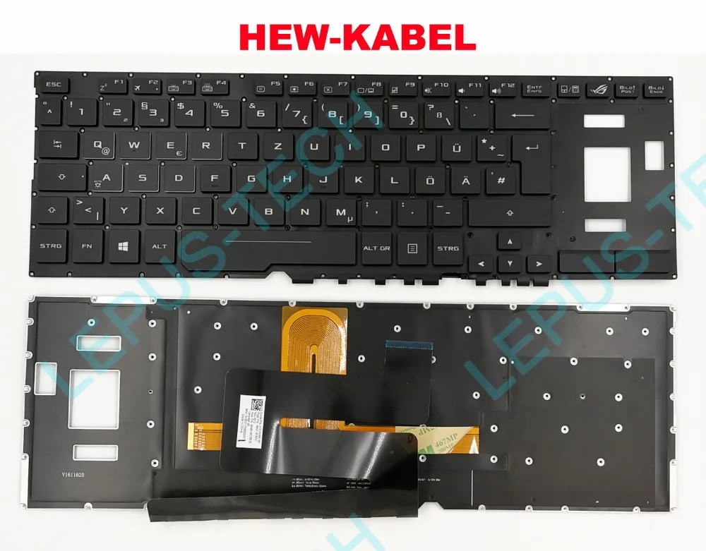 Keyboard for ASUS ROG GX501 GX501VI GX501VIK GX501VS GX501VSK German GR DE with backlight Keyboard