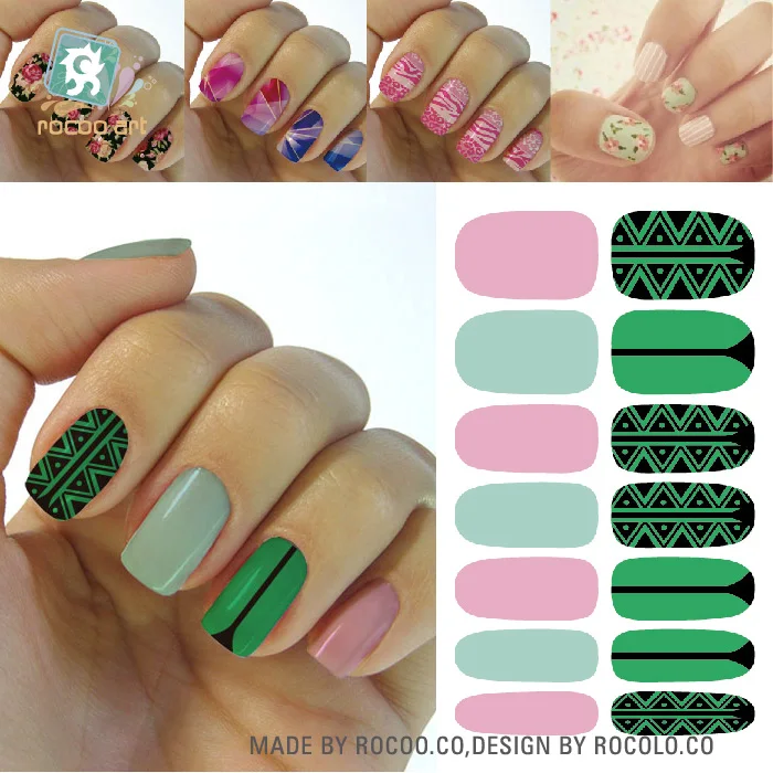 Rocooart K5686 Non Toxic Manicures Tools Streak Pure Color Mix Match