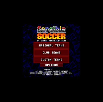 

Sensible Soccer - International Edition NTSC Version 16 Bit 46 Pin Big Gray Game Card For USA Game Players