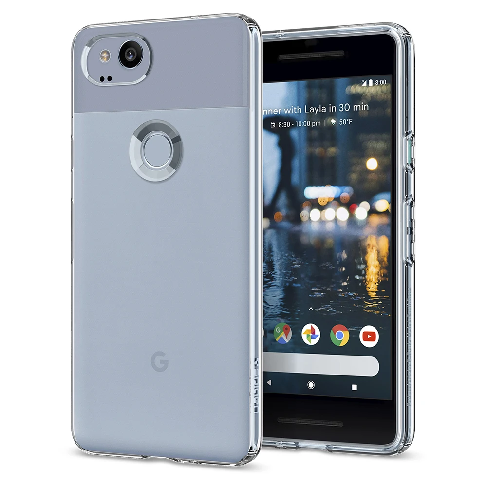 SPIGEN Google Pixel 2 Чехол жидкокристаллический чехол кристально чистый F16CS22272