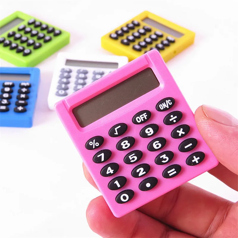 BinFul New Student Mini Electronic Calculator Candy 5 Colors Calculating Office Supplies Gift