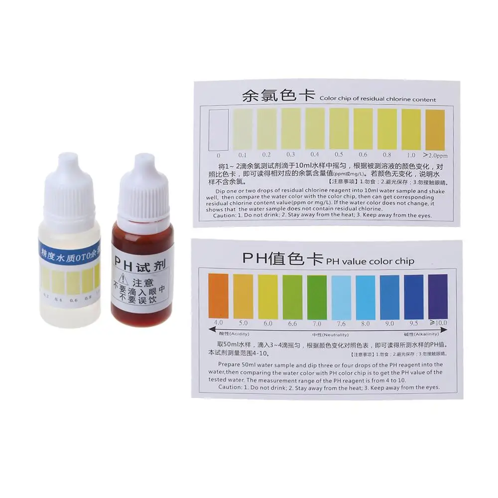 

Practical pH A2O Water pH OTO Dual Test Kit with Test Card for 100-125 tests