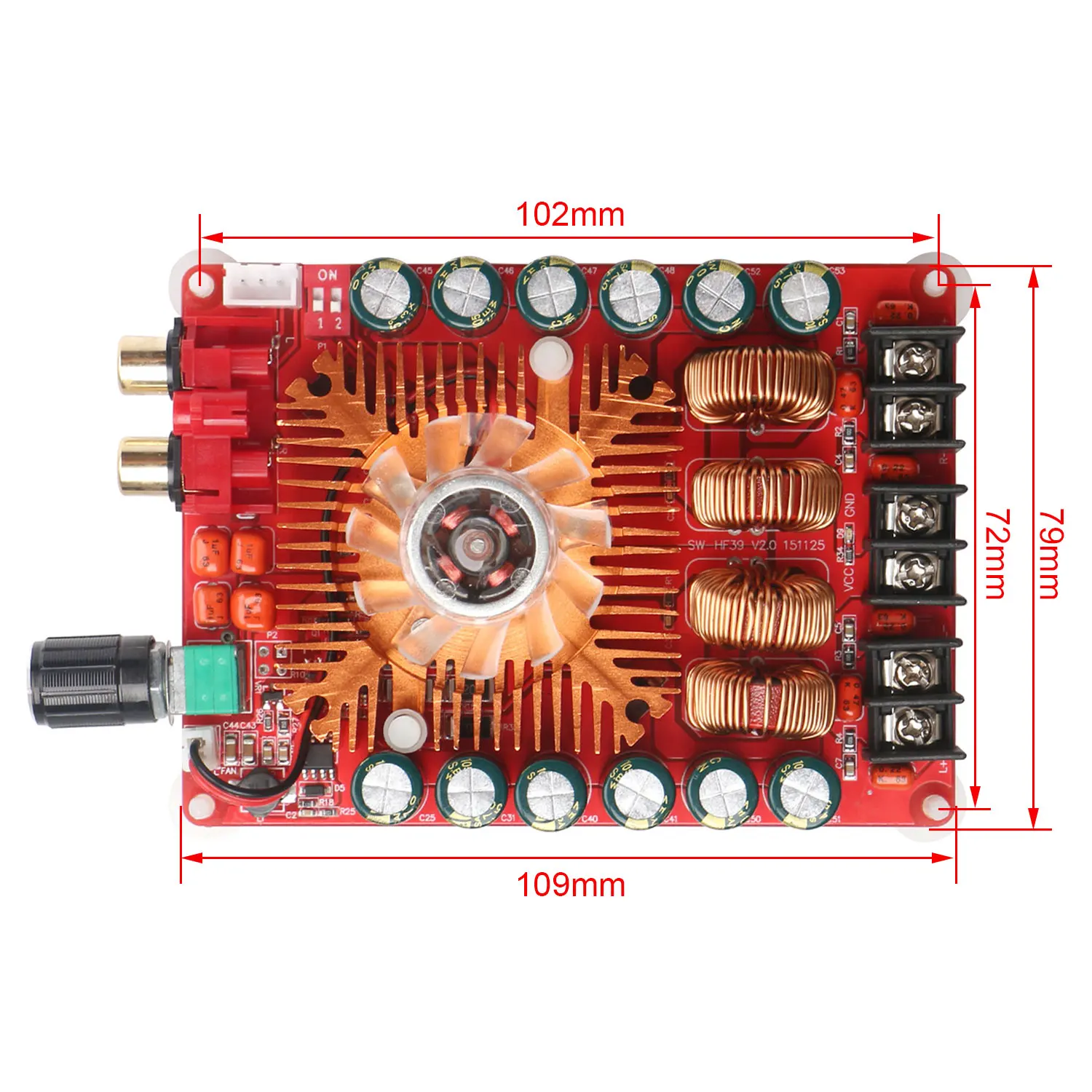 TDA7498E 2X160 Вт усилитель двухканальный модуль аудио усилитель доска TDA7498 24 в стерео мощность цифровой усилитель модуль diy Электронный