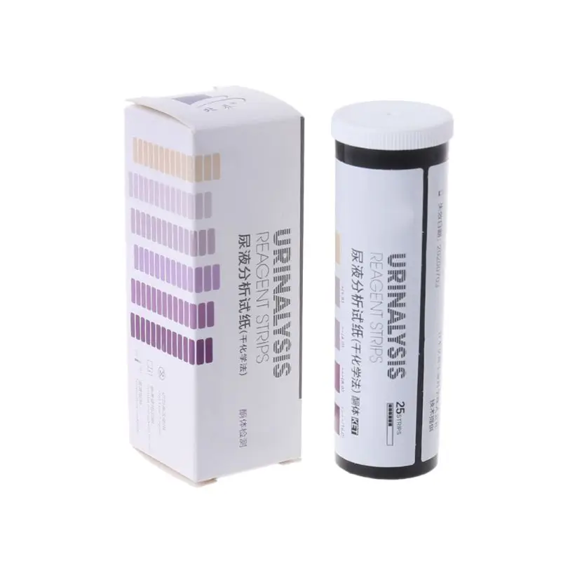 25pcs/set Ketone Strips PH Meter Home Ketosis Urine Test Atkins Diet