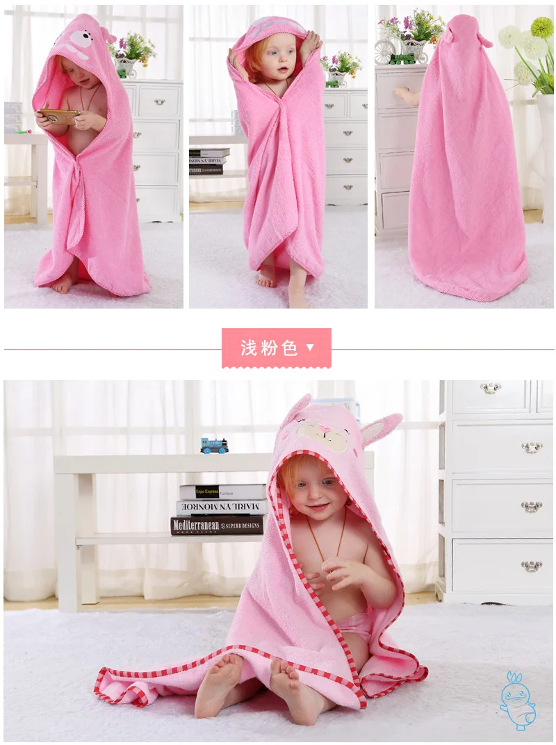 Милые мальчики девочки халат с изображением животных с капюшоном банные халаты для детей полотенце детские толстовки купальные халаты
