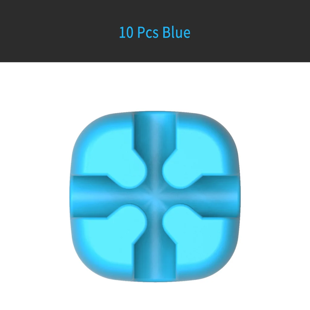 ORICO цветной Настольный кабельный зажим, устройство для сматывания кабеля, проводной органайзер, HDMI, USB кабель, держатель шнура, провод для управления, намотка наушников - Цвет: CBSX Blue 10