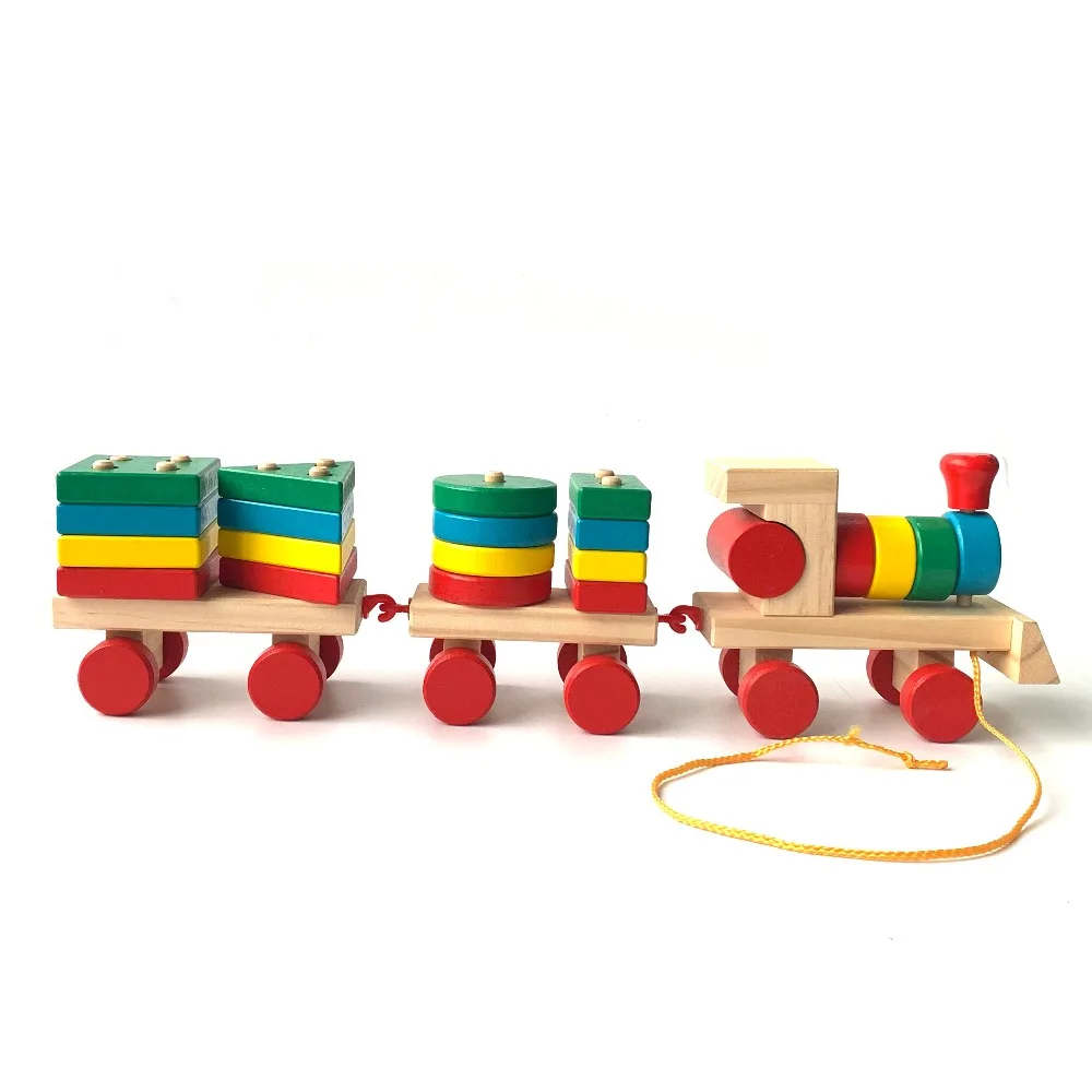 

LFGB Children Learning Number Wooden Train Digital Mini Train Kids Intellect Educational Wooden Toys Wooden Toddler Toy