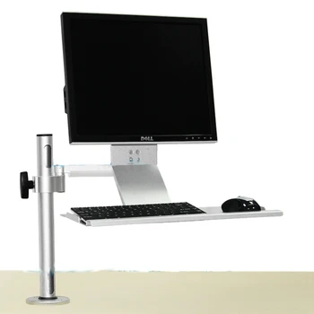 

Tablet pc Industrial LCD Monitor display screen wall mount + keyboard tray+ mouse stand Tray Mount Computer Bracket