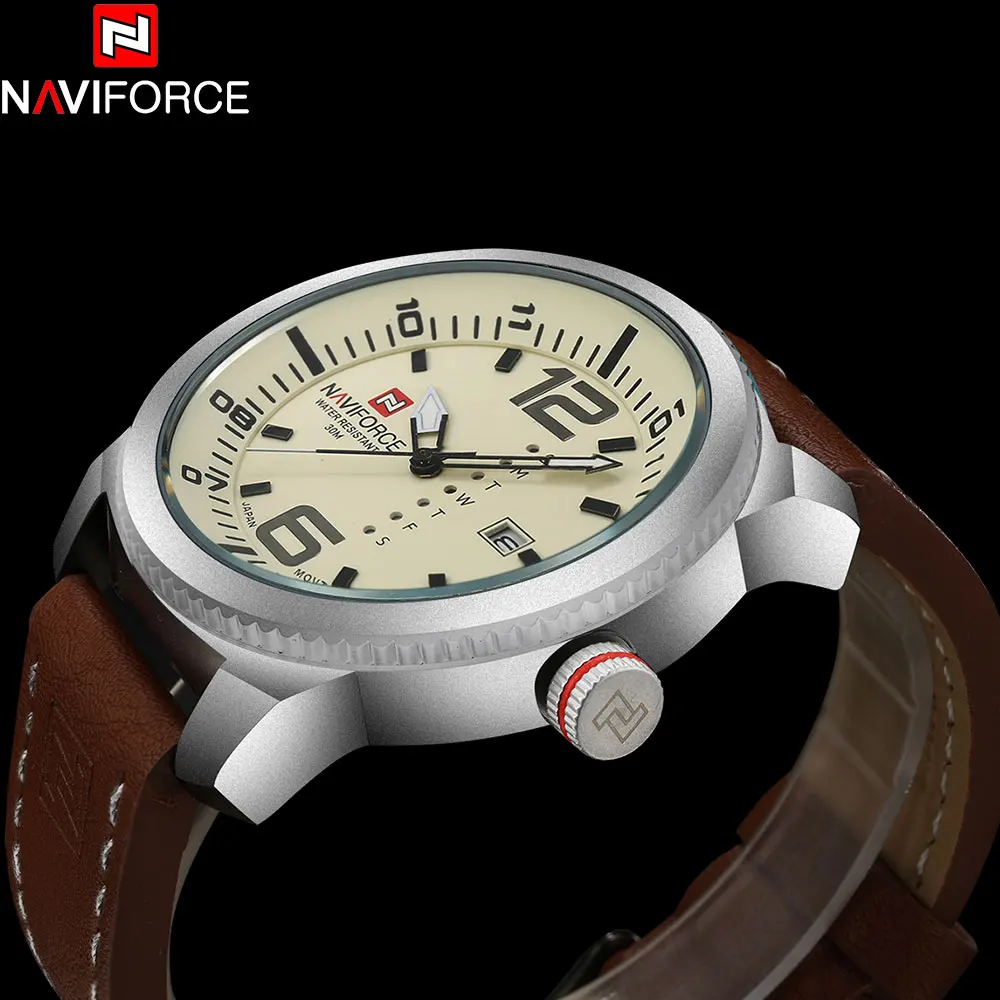 NAVIFORCE Brand Watches Men Quartz Sports Watches 30M Waterproof Japan Fashion Military Wristwatch Male Relogio Masculino 2018