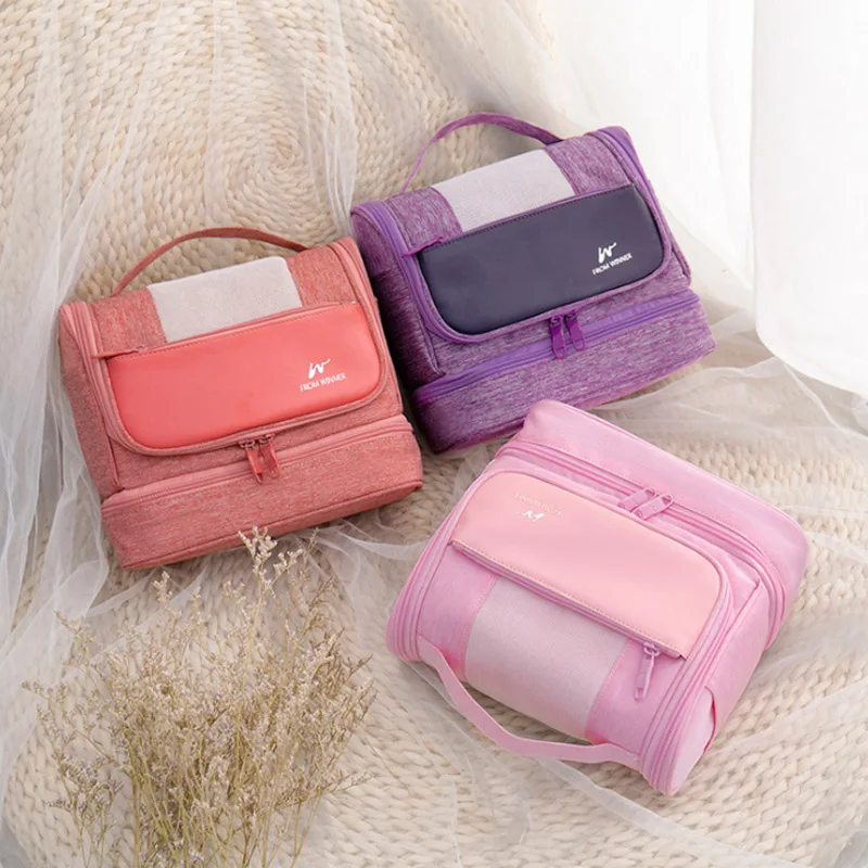 

Waterproof Hanging Toiletry Wash Makeup Storage Case Organizer Vanity Beautician Cosmetic Bag Make Up Pouch Accessories Supplies
