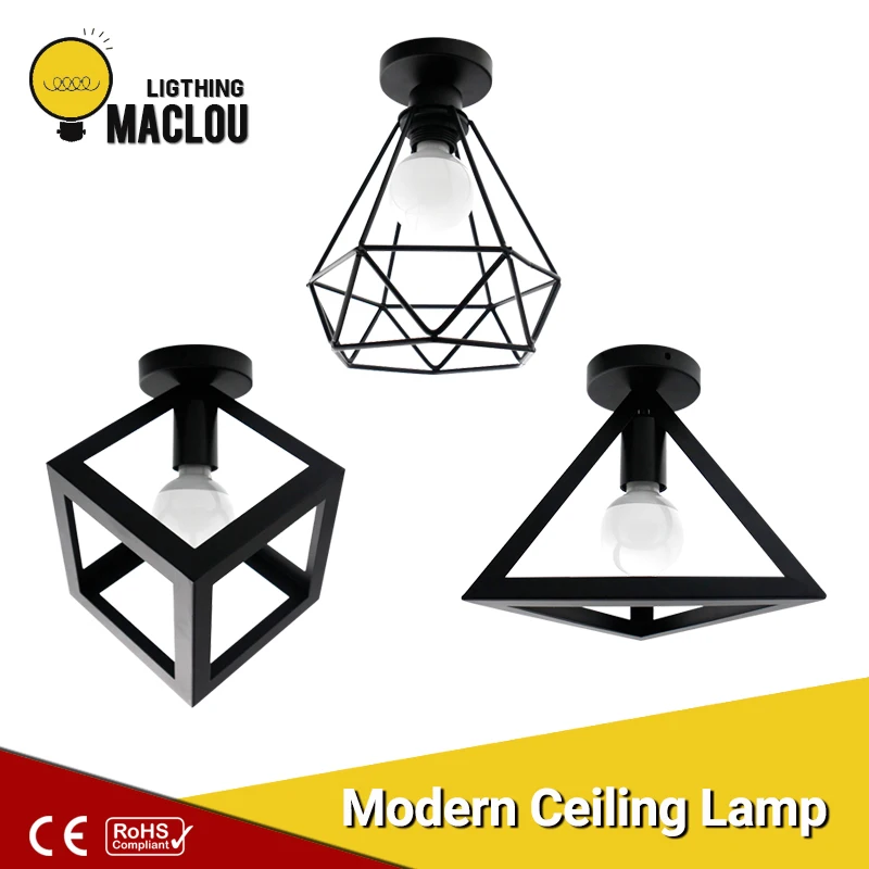 

Modern Iron LED Ceiling Lamp Light Fixtures Decoration Industrial Ceiling Light LED Kitchen Nordic Home Lighting For Living Room