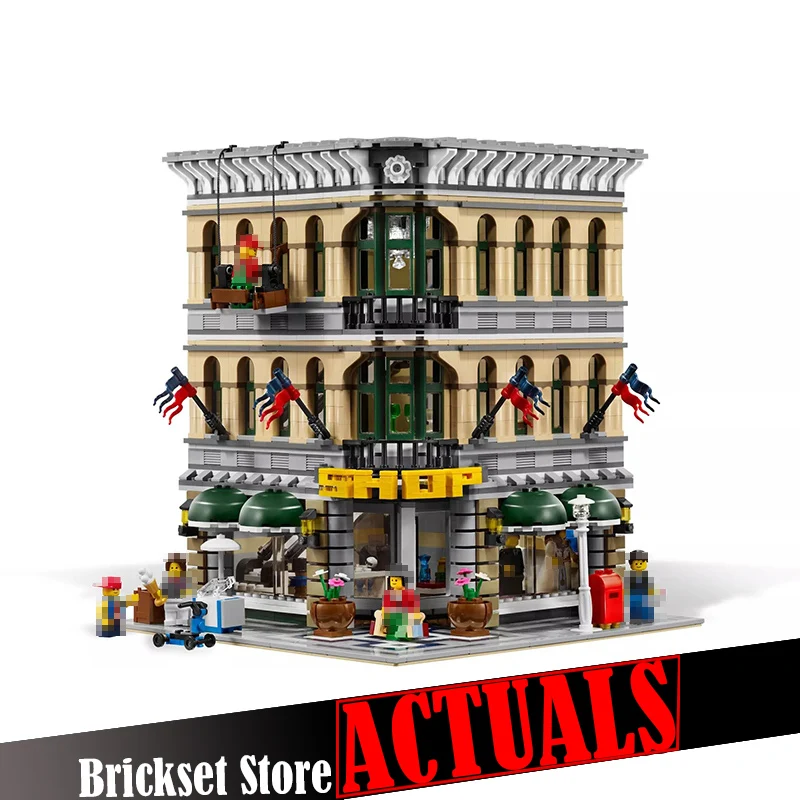 

LEPIN 15005 Grand Emporium Street View Creator Architecture Building Blocks Bricks Toys For Kids Model 2232PCS legoINGly 10211