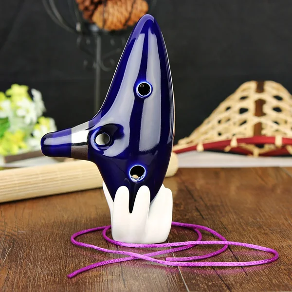 12 отверстий Alto C Ocarina Flute Ceramic Legend of Zelda Color Box|legend zelda ocarina|12 hole ocarinaocarina flute |