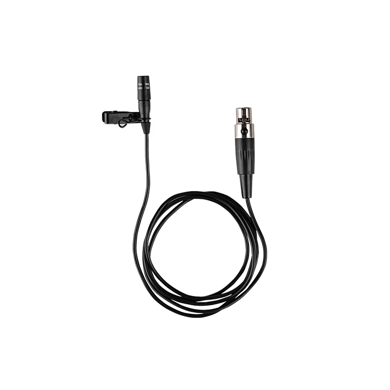 Free shipping SP B02D black lavalier wired chest microphone wireless