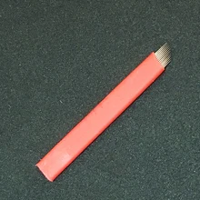 500 шт микроблейдинг лезвие 12 Flex 0,18 мм иглы татуировки перманентный макияж бровей вышивка лезвие для татуировки Tobori ручка-держатель игл