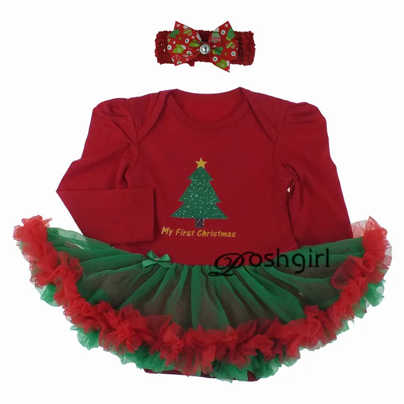 НОВЫЕ комплекты одежды для маленьких девочек детские рождественские подарки, кружевной комбинезон с пачкой, платье комбинезон+ повязка на голову, 2 предмета, Bebe, костюмы для первого дня рождения