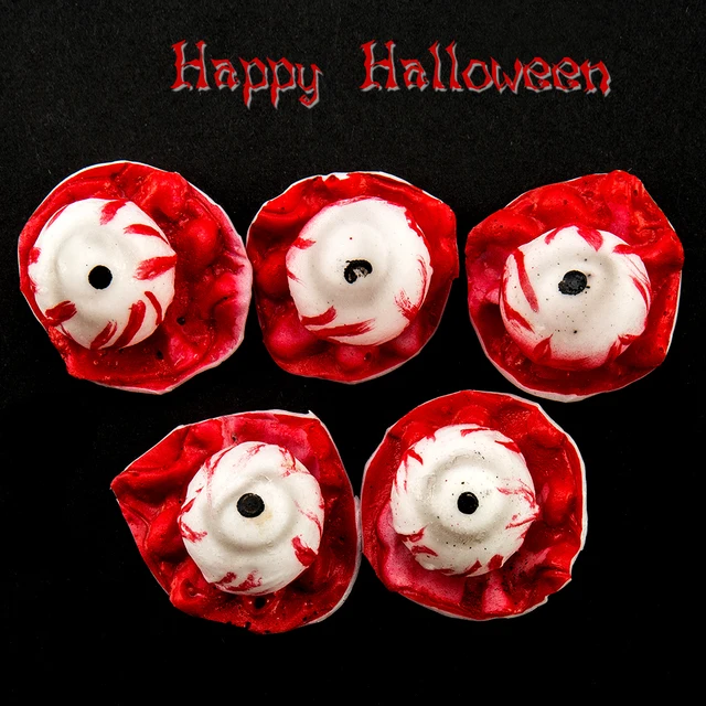 5pcsset horror eyeball props for practical jokes prank novelty fake eye balls halloween costume