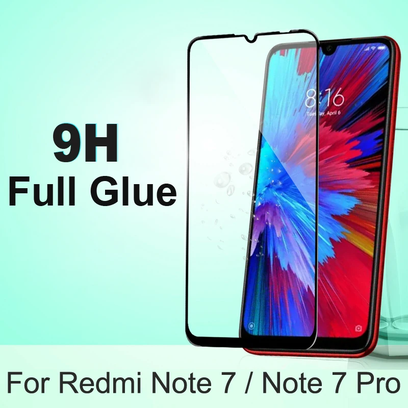 

Full Glue Tempered Glass for Xiaomi Redmi Note 7 Protective Film Ultra Thin 9H HD Full Cover Redmi Note 7 Pro Screen Protectors