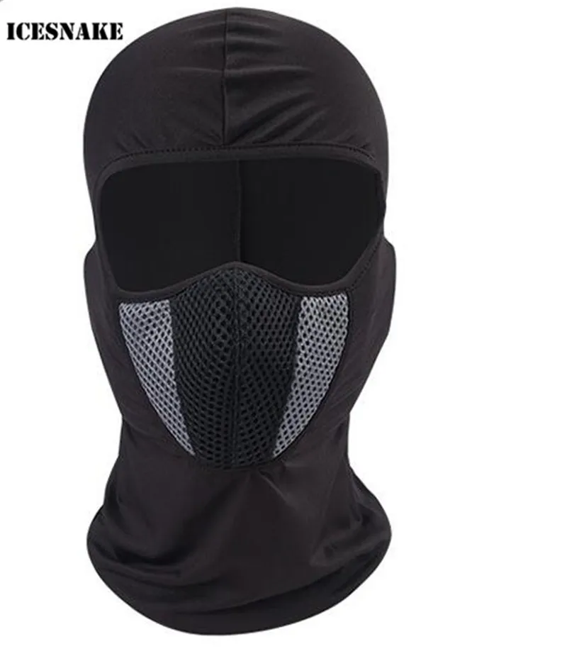 ICESNAKE Мужская мотоциклетная маска для лица Открытый мотоциклетный шлем капюшон Лыжная Спортивная маска для лица и шеи Защита от пыли и ветра