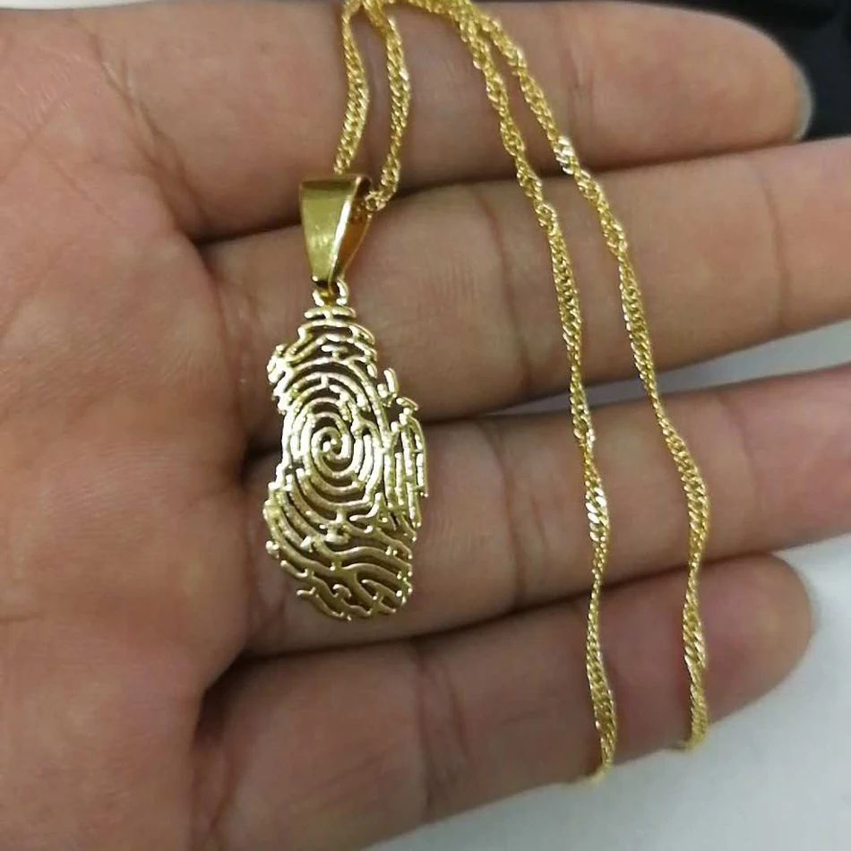 Anniyo New Qatar Country Pendant Necklaces for Women Gold Color Jewelry