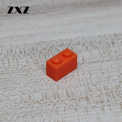1000 шт. DIY блочный кирпичный 1X2, здание Мпц блоки Запчасти совместимые с лего кирпичики 3004 блоки креативные детские игрушки подарки - Цвет: Orange