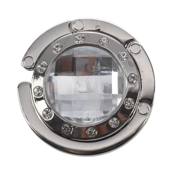 

round Foldable purse handbag hanger hook holder