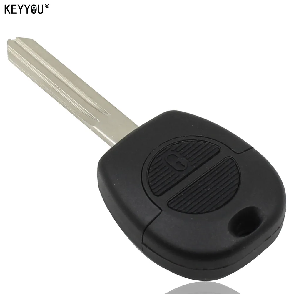 KEYYOU 2 кнопки дистанционного ключа автомобиля Оболочка Чехол Combo Uncut Blade для Nissan Primera Micra Terrano Almera X Trail флип-брелок автомобильный ключ