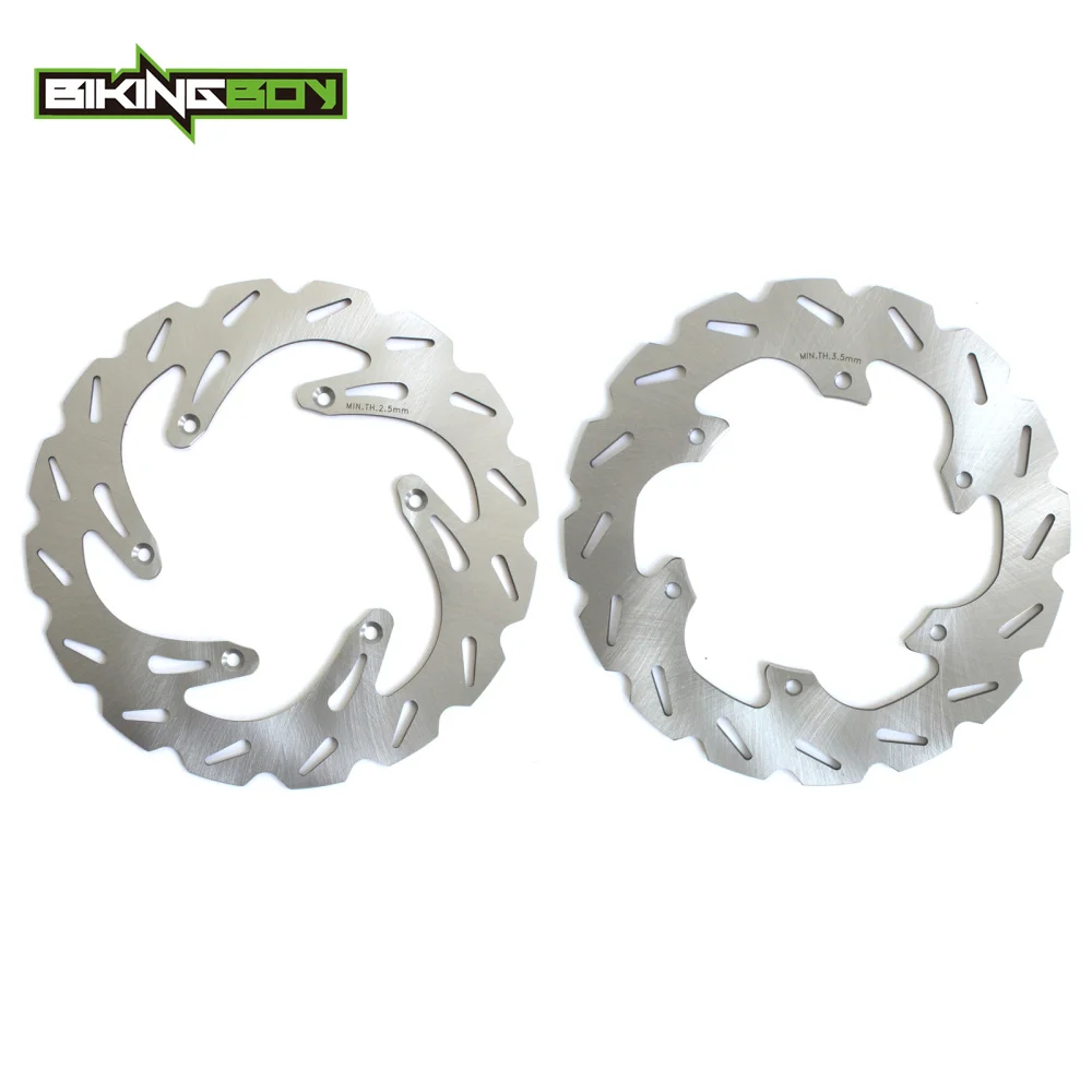 

BIKINGBOY Front Rear Brake Discs Rotors Disks DRZ 400 E 00-10 DR-Z 400 S 00-12 RM 125 88-99 RM 250 89-99 RMX 250 RMX 250 S 92-99