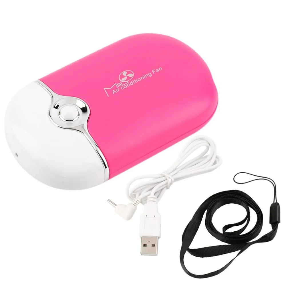 

2018 HOT Easy Operating Convenient Rechargeable Portable Mini Handheld Air Conditioning Cooling Fan USB Cooler Practical Gift