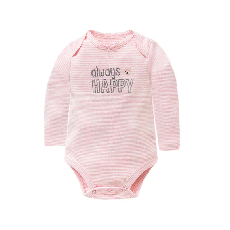 4 PCS/Lot Spring Autumn Baby Rompers 100% Cotton Newborn Baby Clothes For 0-2Y Girls Boys Long Sleeve Jumpsuit Baby Clothing Set cute baby bodysuits