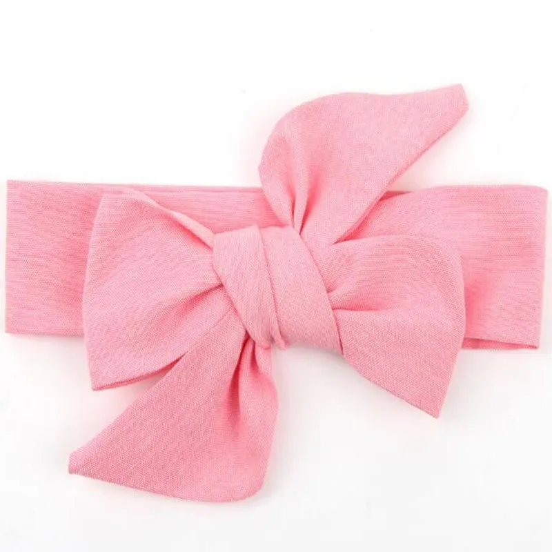 Bow Headband Turban Newborn photo prop Baby Headwrap Baby Shower Gift Baby Bow Headband Raspberry Pink