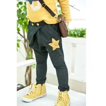 Г. Весенние штаны-шаровары Повседневная Спортивная одежда для мальчиков с карманами и звездами колготки для девочек модные хлопковые брюки для маленьких мальчиков от 1 до 7 лет