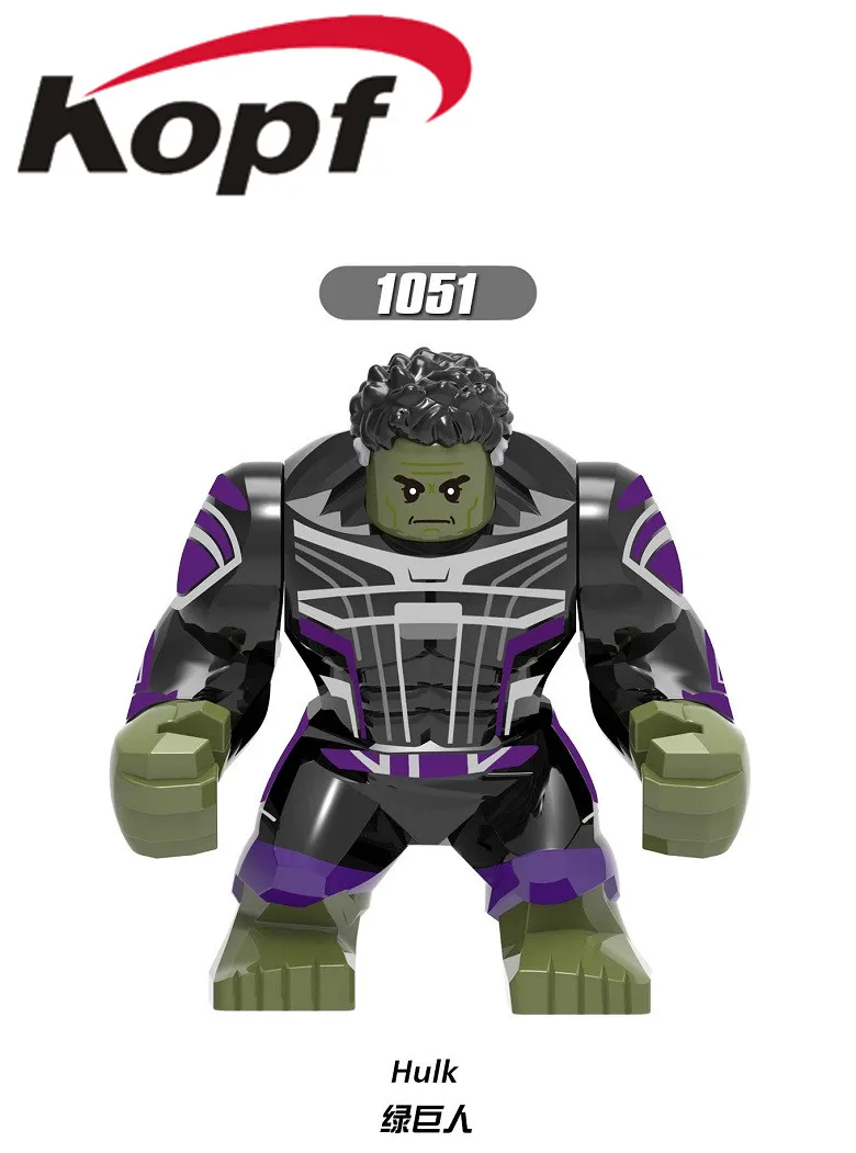 

XH 1051 Singel Sale 7CM Bricks Infinity War Avengers 4 Bricks Hulk Action Thanos Building Blocks Figures Children Gift Toys