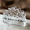 Leaf Stamped Glass Napkin Holder Decorative Glass Couple Swan Tissue Stand Dining Table Necessity Tableware Accessories Supplies 1