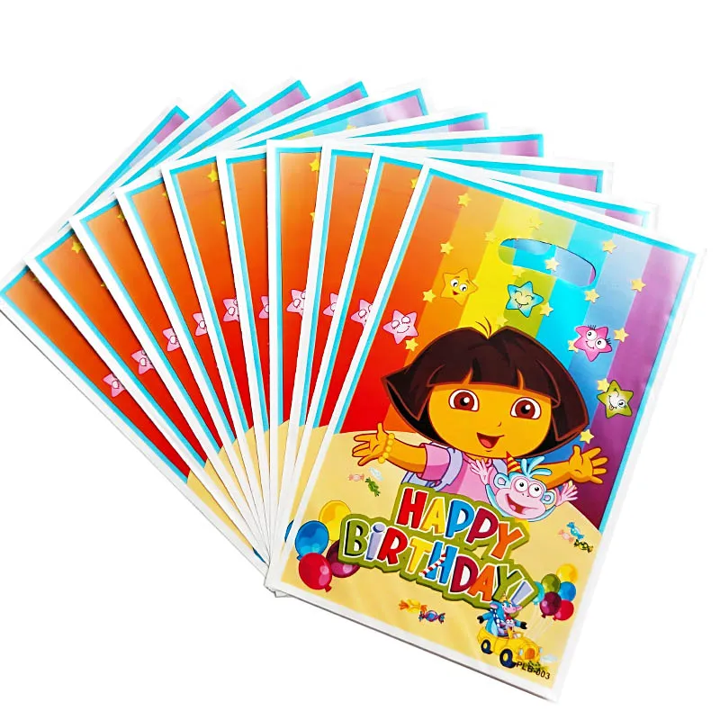 

20pcs Cars Mermaid Princess Gift bag kids Baby Birthday Party Candy Dessert wedding Decoration Loot Bag