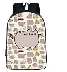 Прекрасный Детский Школьный рюкзак Pusheen Cat рюкзаки рюкзак для подростков обувь девочек школьные дорожная сумка Mochila Escolar