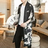 Yukata haori для мужчин японские кимоно кардиган мужской костюм самурая одежда кимоно куртка Мужские кимоно yukata haori FZ2003 ► Фото 2/6