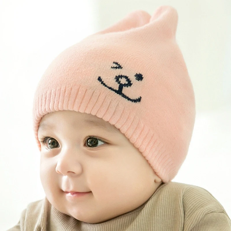 Hot Baby Boys Girls Hats Baby Toddler Winter Caps Hats Kids Knitted
