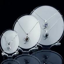 Лот из 3 Матовый акриловый подставка для подвесок подставка для демонстрации ювелирных изделий стойка-витрина для ожерелий бюст для ожерелья показ драгоценностей