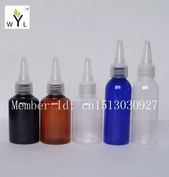 

50ML Statuesque bottle , Emulsion Seasoning solvent bottle pet clear Liquid dropper pointed mouth WYL