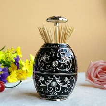 Благородный Европейский трехмерный цветок Вырезка push Тип toothstick держатель украшения дома