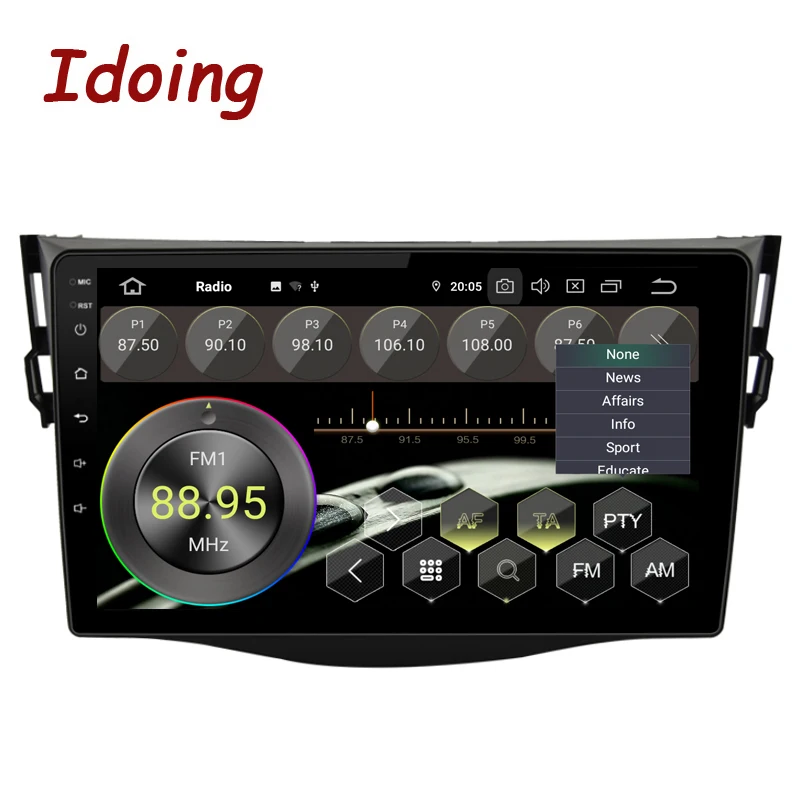 Discount Idoing 9"Octa Core Car Android9.0 Radio Multimedia Player For Toyota RAV4 2007-2011 PX5 4G+64G GPS Navigation 2.5D IPS TDA 7850 4 Discount Idoing 9"Octa Core Car Android9.0 Radio Multimedia Player For Toyota RAV4 2007-2011 PX5 4G+64G GPS Navigation 2.5D IPS TDA 7850 4