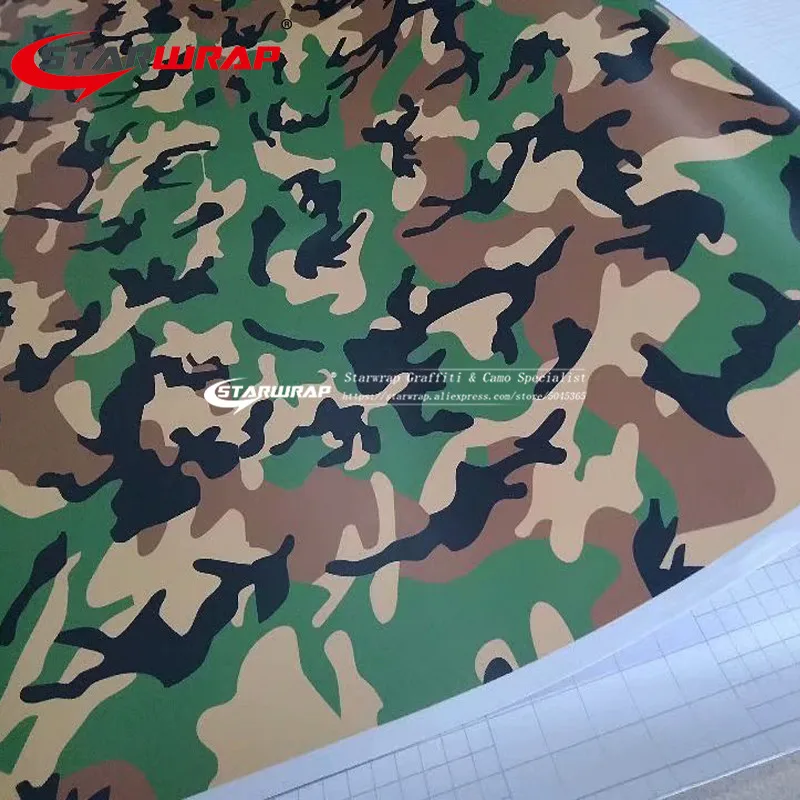 Звездная обертка Военная Зеленая цифровая камуфляжная виниловая пленка для автомобиля с воздушным пузырьком, бесплатный пиксельный Камуфляжный оберточная фольга для автомобиля