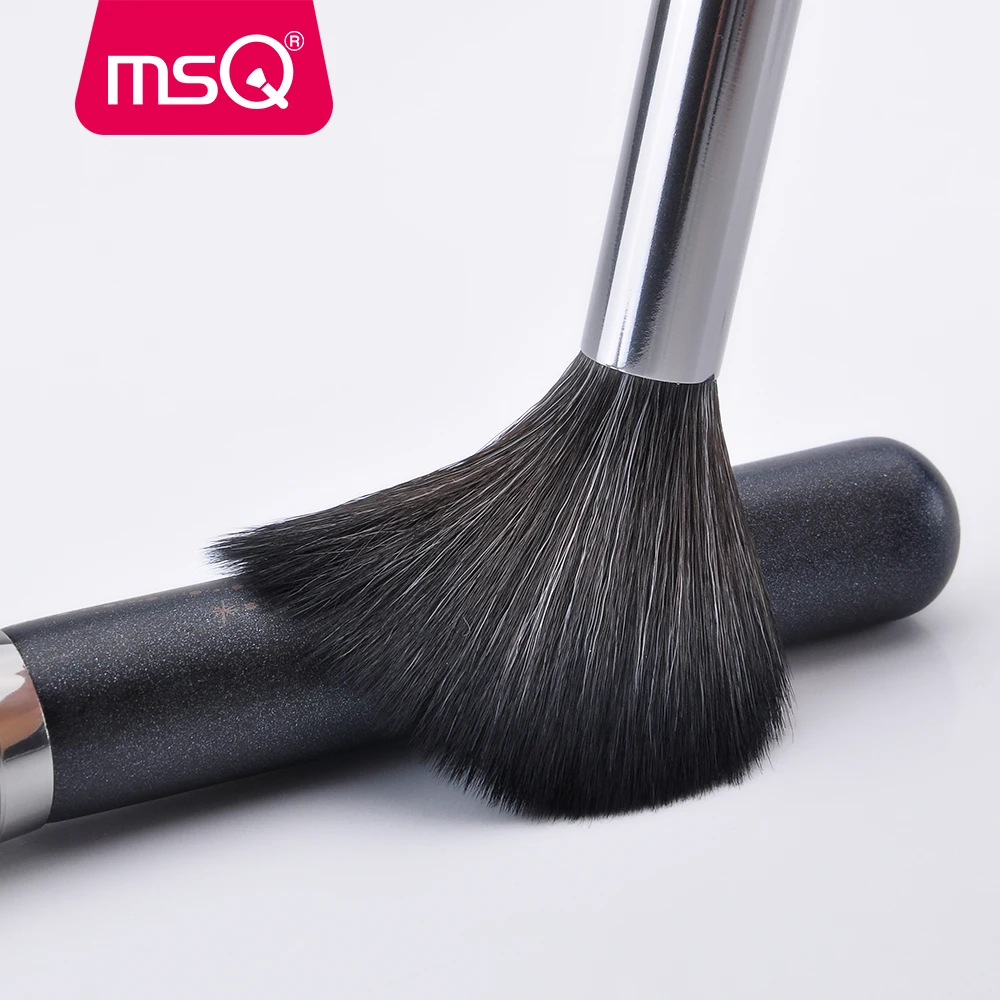 MSQ 15pcs Professional Makeup Brushes Set Eyeshadow Foundation Powder Make Up Brushes Set Synthetic Hair With PU Leather Case