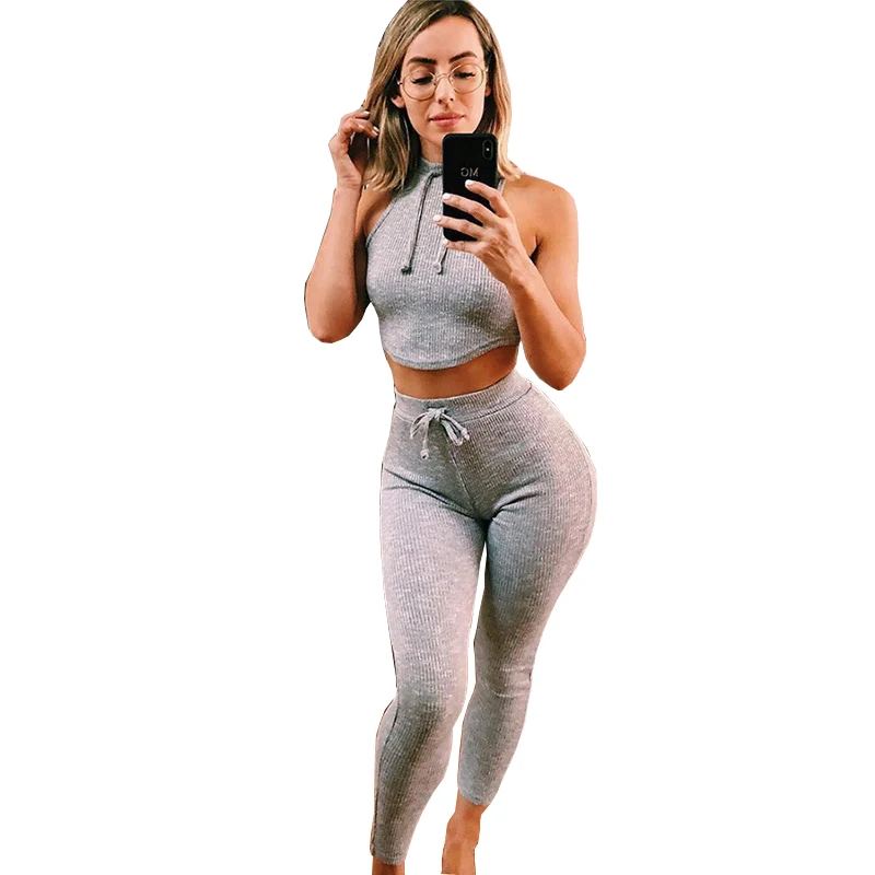 

Tracksuit Women 2 Piece Yoga Set Solid Casual Women Shirt Long Pants Sportsuite for Women Fitness Sport Suit Women Sportswear