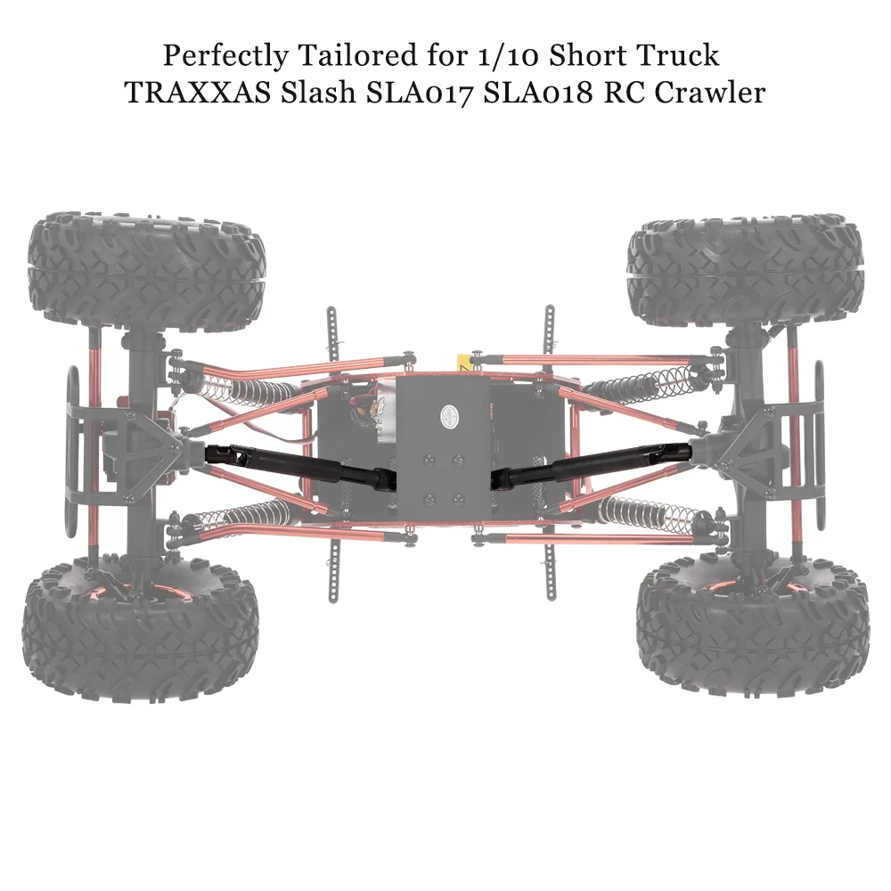 

4pcs RC Car Front Rear Metal Axle CVD Drive Shaft for 1:10 Short Truck TRAXXAS Slash SLA017 SLA018 Crawler Toys Parts