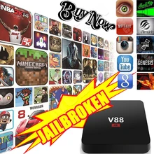 V88 Android 5.1 Smart TV Box Полный Загружено Rockchip 3229 1 Г/8 Г 4 К 2 К wi-fi Quad Core 1.5 ГГЦ Media Player MX PRO M8S X96 Set Top Box